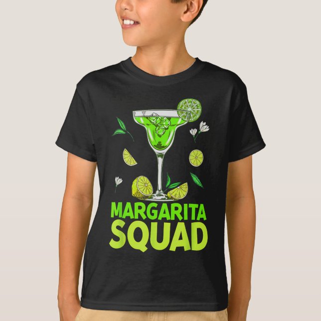 T-shirt Margarita Squad Cinco De Mayo Costumes Pour Mexica (Devant)