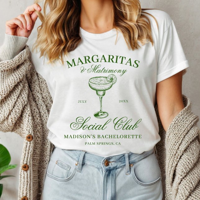 T-shirt Margaritas et Mariage Enterrement de Vie de Jeune  (Créateur téléchargé)
