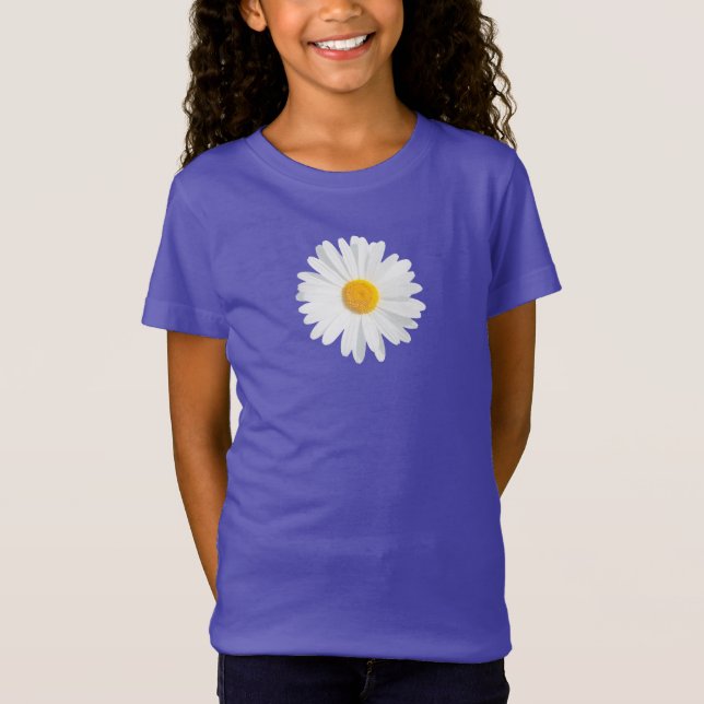 T-Shirt marguerite blanche (Devant)