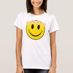 T-shirt Marguerite hippie heureuse