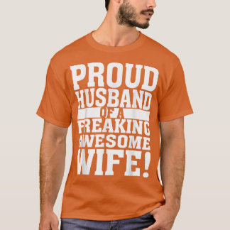 T-shirt Mari comique et fier d'une femme incroyablement gé