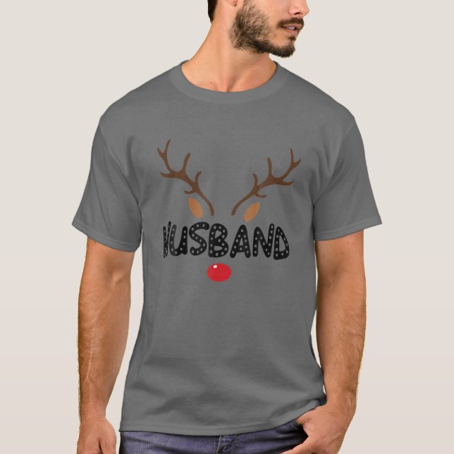 T-shirt Mari Couple Femme Notre Premier Noël En Tant Que M (Devant)