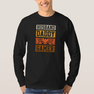 T-shirt Mari Daddy Gamer Funny Retro Style Jeux Vidéo
