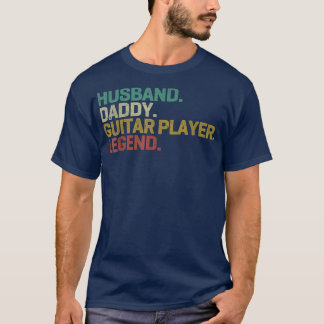 T-shirt Mari Daddy Joueur de guitare Légende Pères Vintage