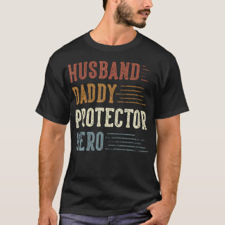 T-shirt Mari Daddy Protecteur de héros Cadeaux pour papa p