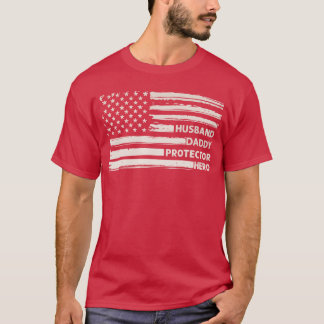 T-shirt Mari Daddy Protecteur Héros Fête des pères Camo fi