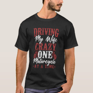 T-shirt Mari de la femme de moto classique conduisant mon