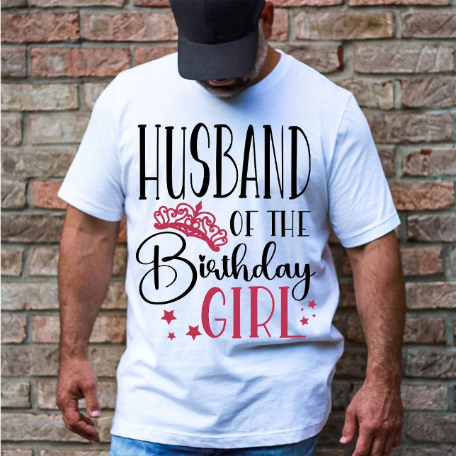 T-shirt Mari de la fille d'anniversaire Famille personnali (Créateur téléchargé)