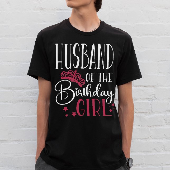 T-shirt Mari de la fille d'anniversaire Famille personnali (Créateur téléchargé)