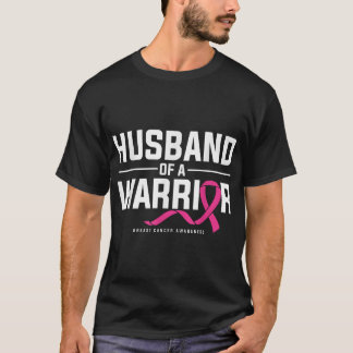 T-shirt Mari d'une guerrière Sensibilisation au cancer du