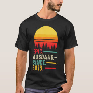 T-shirt Mari Epic Mens Depuis 2013 Joyeux Anniversaire