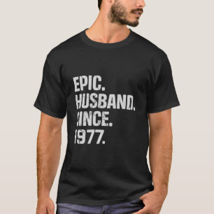 T-shirt Mari Épique Depuis 1977 46E Anniversaire Du Mariag