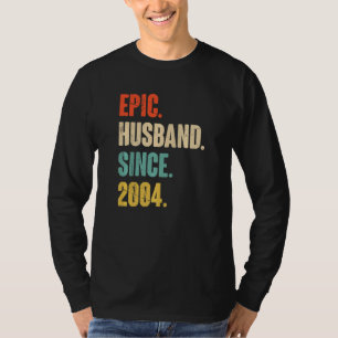 T-shirt Mari Épique Depuis 2004  18 Ans Anniversaire de Ma