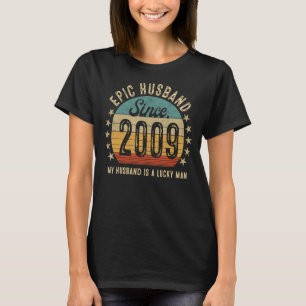T-shirt Mari épopé depuis 2009 14e anniversaire de Mariage