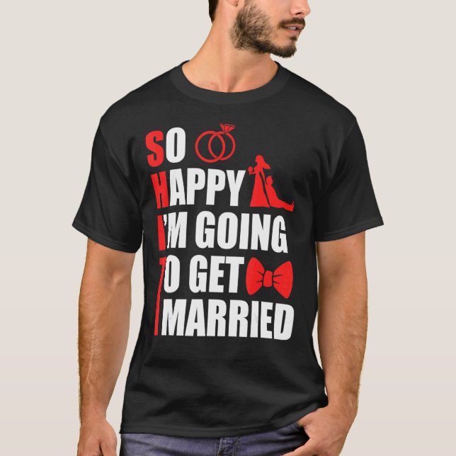 T-shirt Mari époux enterrement de vie de garçon marié (Devant)
