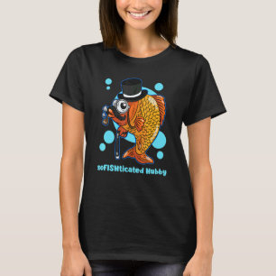 T-shirt Mari Époux Sophistiqué Blague Pêcheur Père F