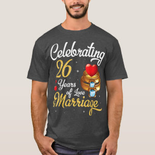 T-shirt Mari et femme célébrant 26 ans d'amour mariage