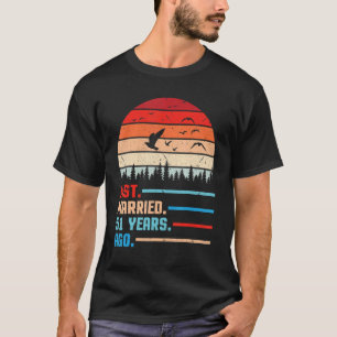 T-shirt Mari Et Femme Mariée Il Y A 51 Ans Mariage S