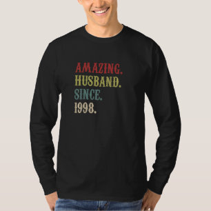T-shirt Mari Extraordinaire depuis 1998 24 ans Mariages