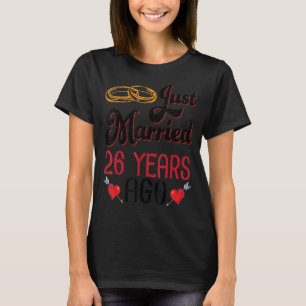 T-shirt Mari Femme Mariée Il Y A 26 Ans Mariage Ann
