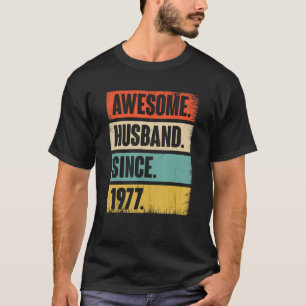 T-shirt Mari génial depuis 1977 45 Anniversaire du Mariage