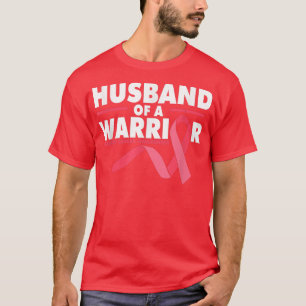 T-shirt Mari Homme D'Un Guerrier Sensibilisation Au Cancer