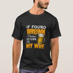 T-shirt Mari Homme S'Il A Trouvé Épuisé Retourner À La Fem