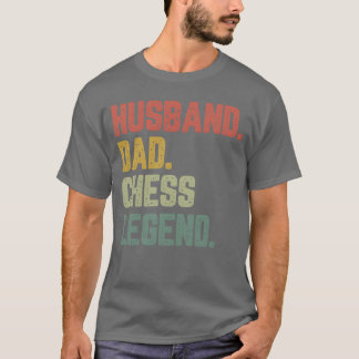 T-shirt Mari Papa Échecs Légende Drôle Père fille