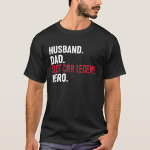 T-shirt Mari Papa Fente Voiture Légende Hero Fente voiture