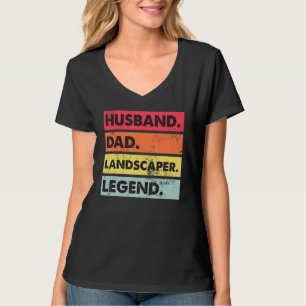 T-shirt Mari papa Landscaper Soins de pelouse Landscaping 