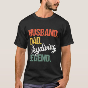 T-shirt Mari Papa Légende du Saut en Parachute Rétro