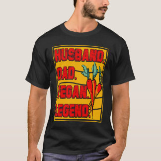 T-shirt Mari Papa Légende Végétalien Végétalien Végétalien