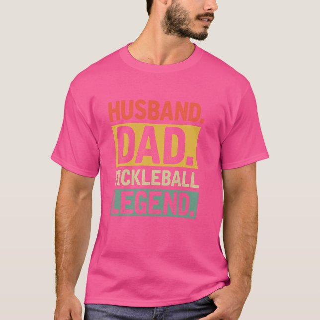 T-shirt Mari Papa Pickleball Legend Funny Funny Pickleba (Devant)