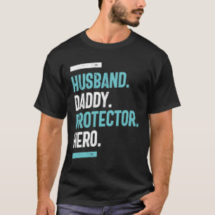 T-shirt Mari. Papa. Protecteur. Héros   FÊTE DES PÈRES