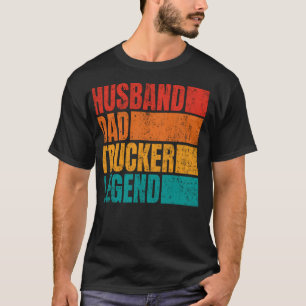 T-shirt Mari Papa Trucker Légende Mari Hommes Papa Trucki