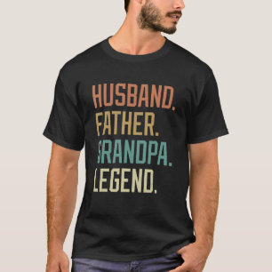 T-shirt Mari Père grand-père Légende Fête des pères Birthd
