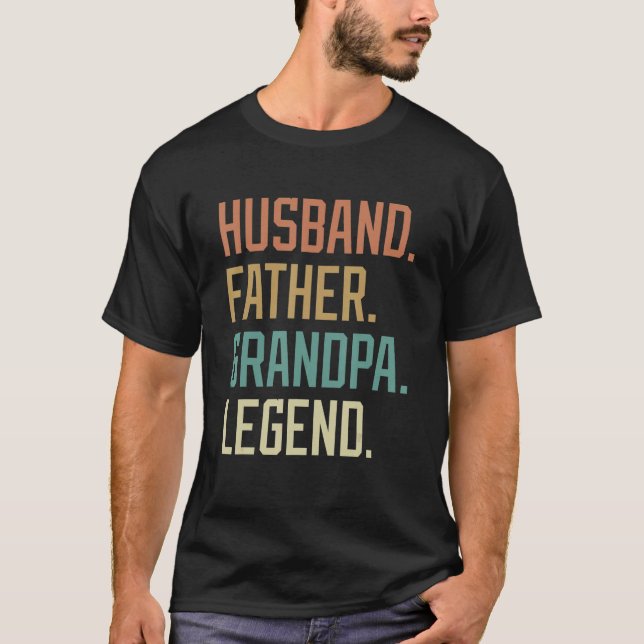 T-shirt Mari Père grand-père Légende Fête des pères Birthd (Devant)