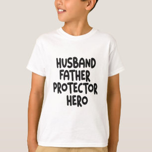 T-shirt Mari Père Protecteur Héros Drôle Fête des pères