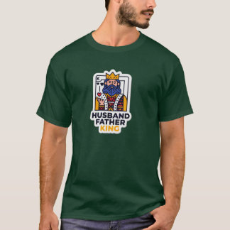 T-shirt Mari super papa roi pour la fête des pères famille
