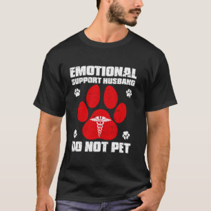 T-shirt Mari Support Émotionnel Ne Caressez Pas Drôle Patt