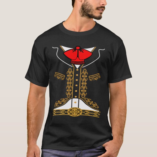 T-shirt Mariachi Charro Costume Mexicain Pour Cinco De May (Devant)