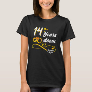 T-shirt Mariage 14 Ans Déjà Pour Toujours À Venir Amour In