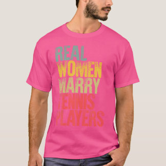 T-shirt Mariage amusant Véritables Femmes Mariage Tennis J