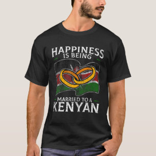 T-shirt Mariage au Kenya Racines du drapeau du patrimoine 