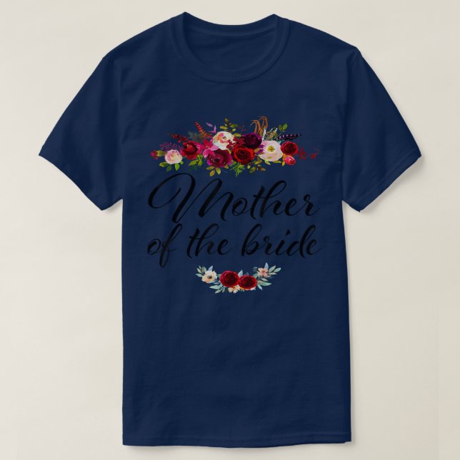 T-shirt Mariage Baby Shower pour la Mère de la Mariée Mère (Design devant)