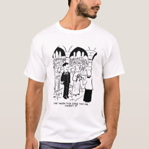 T-shirt Mariage - Bridegroom Practical Joke Cartoon