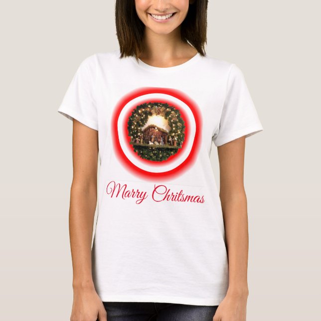 T-shirt Mariage Chritsmas T Chemise (Devant)
