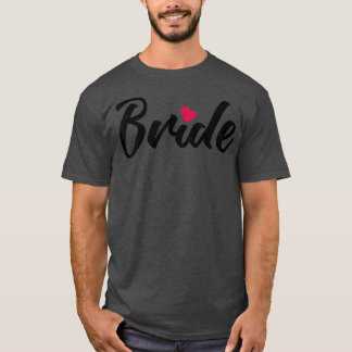 T-shirt Mariage Coeur Mignonne Fête De Mariage Et Bachelor