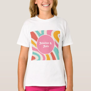 T-shirt Mariage Coloré Rétro Groovy 70s
