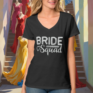 T-shirt Mariage d'art mot de l'équipe de mariée
